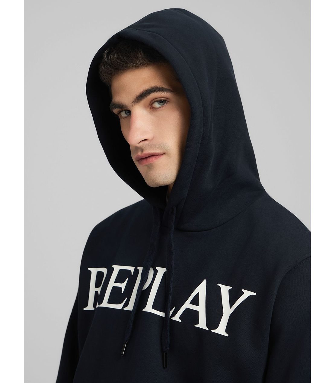 ブラッシュフリースREPLAYフーディー 詳細画像 ダークブルー 5